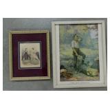 Abraham Lincoln Real American print in frame by