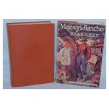 4 Zane Grey hardback books