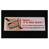 5 Red Man chewing tobacco advertising sign cards,