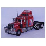 Battery operated toy semi truck, 14" long