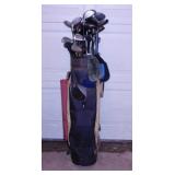 24 golf clubs, covers, Arnold Palmer golf bag