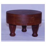 Mid Century teak 3 legged cutting block,