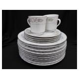 Cannes floral china dinnerware: 10 dinner plates