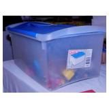 Sterilite 15 qt. flip-top storage tote w/ small
