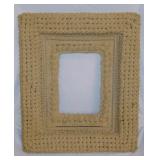 Antique nautical knot tied picture frame,