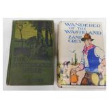 6 Zane Grey hardback books