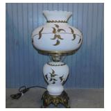 Stunning 1971 Gone With The Wind glass table lamp,