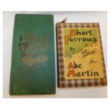 2 antique Abe Martin hardbacks books by Kin