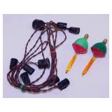 Christmas ornaments - Bubble lights - Wire basket