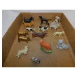 15 vintage dog figurines, tallest is 2"