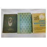 3 James Whitcomb Riley hardback books