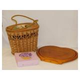 Hand woven basket purse, Philippines - Spiral cut