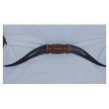 Antique buffalo horns, 23"