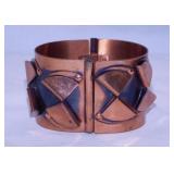 4 vintage copper jewelry bracelets