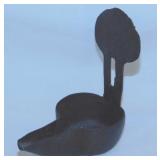 Antique cast iron Betty Crusie oil lamp, 4.5"