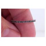 14K white gold black diamond Anniversary band