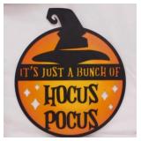 Halloween: Hocus Pocus cutout masonite sign,