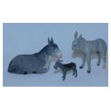 Antique lead goat figurine marked England, 1.25"