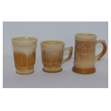 Antique Indiana Greentown chocolate carmel slag