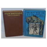 7 vintage farm & trapping novel books