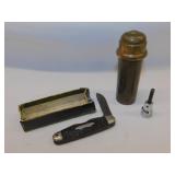 Antique Adams & Westlake brass railroad lantern