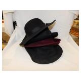 4 ladies fashion hats: Michael Howard 100% wool -