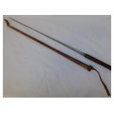 Antique France military square blade sword stick