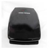 George Foreman non-stick grill w/ grease tray