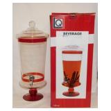 Living Quarters 160 oz. glass beverage dispenser