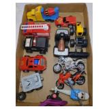 Remco & other plastic toy vehicles & motorcycles