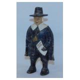 Antique carved wood Colonial Town Crier Pilgrim,