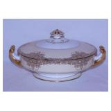 1938 Noritake Goldcella round covered vegetable