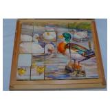 Antique Hermann Eichhorn Farm Animals wood block