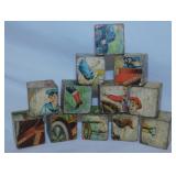 Antique wood block toy puzzle