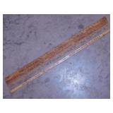 4 wooden advertising yardsticks: Danville Illinois