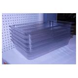 5 Rubbermaid commercial grade plastic food bar