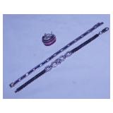 Stunning sterling 925 silver & rhinestone