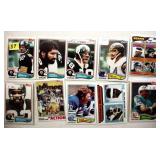 1982 Topps football cards w/ stars, partial set,
