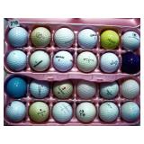 24 assorted golf balls