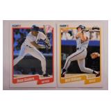 Box of 1990 Fleer baseball cards: Deion Sanders -