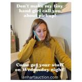 $20 charge if your item(s) are not picked up Wed.