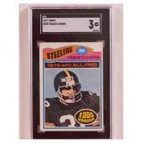 Graded 1977 Topps Franco Harris football card #300