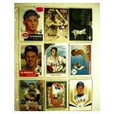 18 vintage baseball player cards