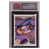 1990 graded Upper Deck Juan Gonzalez rookie