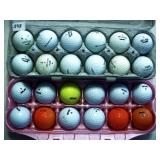 12 Slazenger and 12 Nitro golf balls