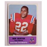 1962 Fleer Ron Burton football card #2,
