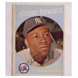 1959 Topps Elston Howard baseball card #395,