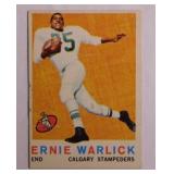 1959 Topps Ernie Warlick football card #25,
