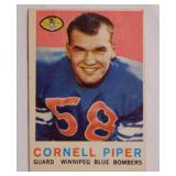 1959 Topps Cornell Piper football card #2,