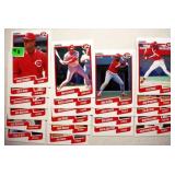 Four 1988 Topps & Five 1990 Fleer Cincinnati Reds